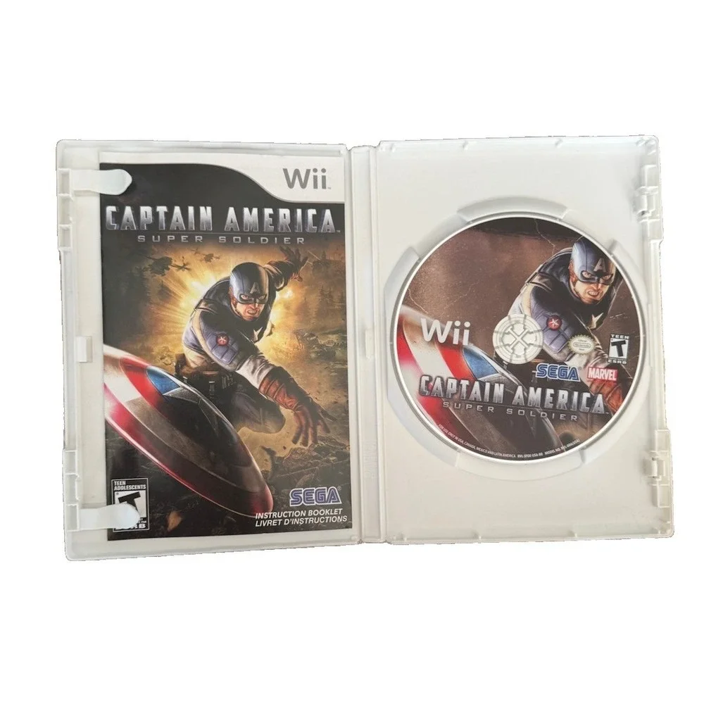 Captain America: Super Soldier (Nintendo Wii, 2011) Tested CIB